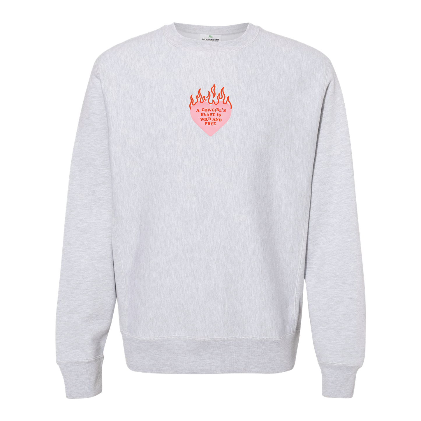Cowgirl's Heart Is Wild And Free Crewneck